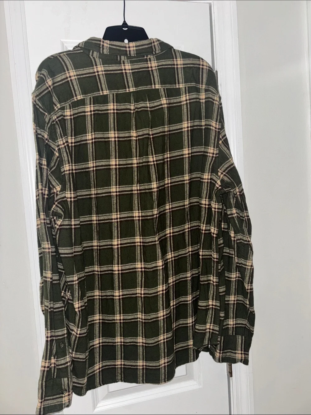 J. Crew Men’s Olive Green Plaid Button-Down Shirt